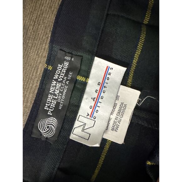 Vintage 90’s Nygard Collection Plaid Shorts/ Skirt Look Wool Size 10 Tartan Tree - Picture 3 of 9